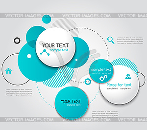 Modern Design Circle template - vector image