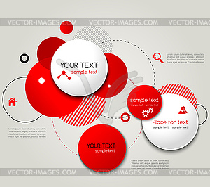 Modern Design Circle template - vector clip art