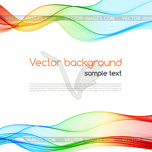 Abstract colorful background. Spectrum wave - vector image