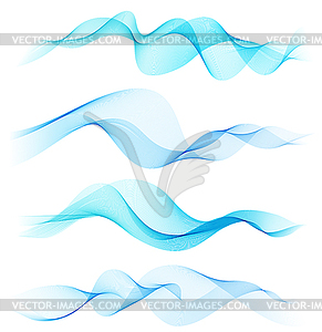 Abstract colorful transparent wave - vector clip art