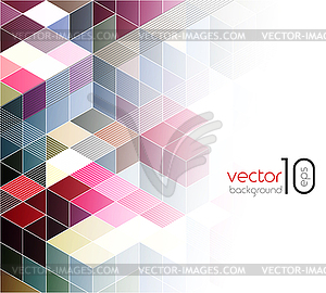 Abstract cubes background - vector clipart