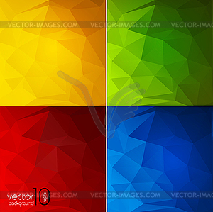 Abstract color geometric background - vector image