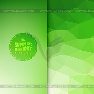 Colored background with summer text - vector clip art