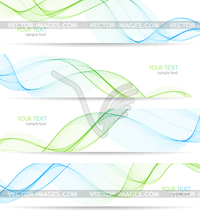 Abstract colorful transparent wave - vector image