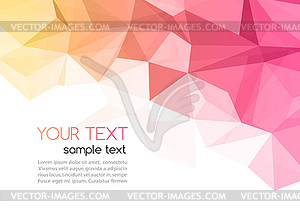 Abstract geometric background with triangle - vector clipart