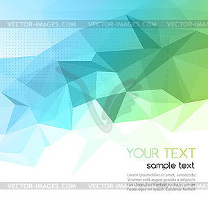 Abstract geometric background with triangle - color vector clipart