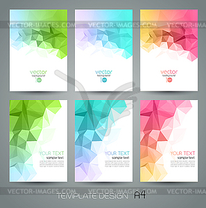 Abstract geometric background with triangle - vector clipart