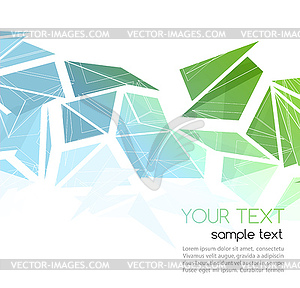 Abstract geometric background with triangle - vector clipart