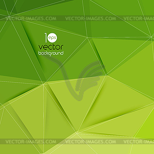 Abstract geometric green background - vector clip art