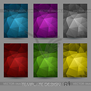 Abstract geometric banner with triangle - vector clipart