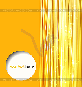 Abstract orange background with lines - vector EPS clipart