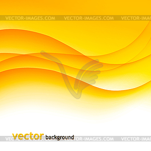 Abstract colorful background with orange wave - vector clipart