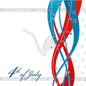 American Independence Day Patriotic background - vector clipart