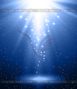 Абстрактный Magic Blue светлый фон - векторизованное изображение