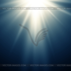 Abstract magic blue light background - vector clipart