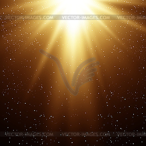 Abstract magic gold light background - vector clipart / vector image