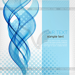Abstract blue color template background - vector image