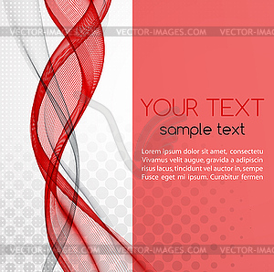 Abstract red color template background - vector clipart