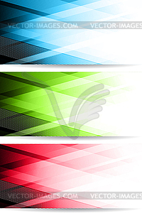 Abstract geometric banner with triangle - vector image