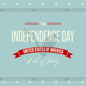 American Independence Day Patriotic background - vector clipart