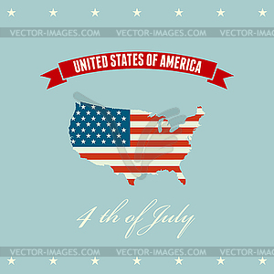 American Independence Day Patriotic background - vector image