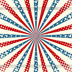 American Independence Day Patriotic background - vector clipart