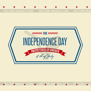 American Independence Day Patriotic background - vector image