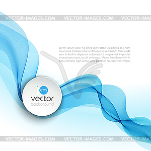 Abstract transparent wave template background - vector clip art