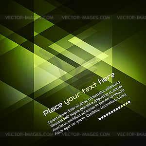 Elegant Geometric Green Background - vector clip art