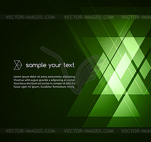 Elegant Geometric Green Background - vector image