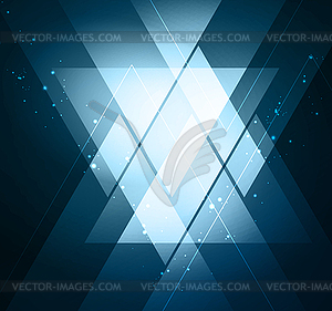 Elegant Geometric Blue Background - vector clipart