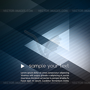 Elegant Geometric Blue Background - vector image