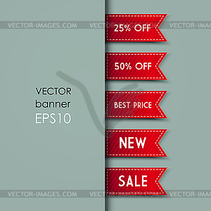 Web Bookmarks - vector image