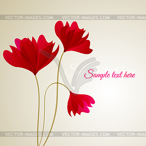 Flower background - color vector clipart