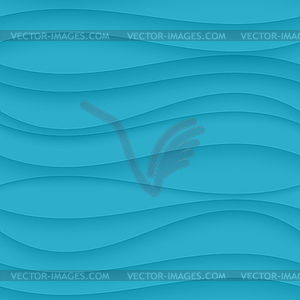 Blue seamless Wavy background texture - royalty-free vector clipart
