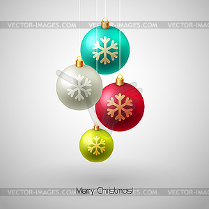 Merry Christmas card - vector clipart