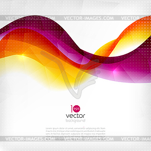 Abstract transparent wave background - vector clip art