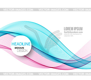 Abstract lines background. Template brochure design - vector clip art