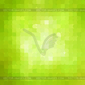 Abstract green mosaic background - vector image