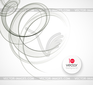 Abstract transparent wave template background - vector clipart