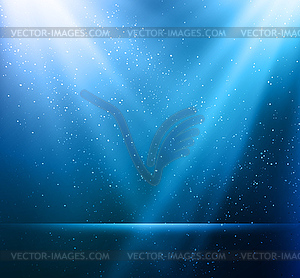 Abstract magic blue light background - vector image