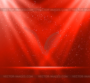 Abstract magic red light background - vector clipart