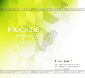 Абстрактный дизайн шаблона брошюры с геометрическим - иллюстрация в векторе