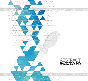 Abstract retro geometric background. Template - vector image