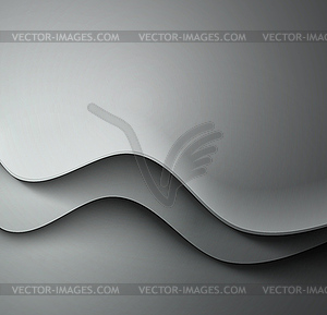 Abstract gray waved background - vector clip art