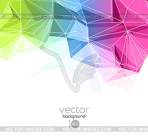 Abstract retro geometric background. Template - vector image