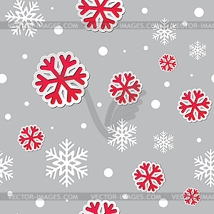 Abstract Christmas seamless background with - vector image