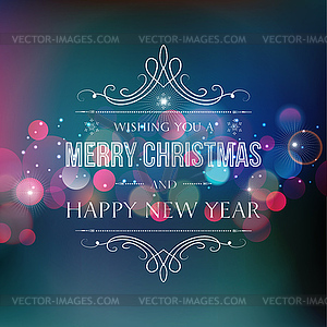 Abstract Christmas light background - vector clipart