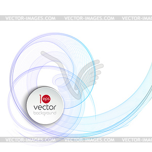 Abstract transparent fractal wave template - vector clipart
