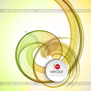 Abstract transparent fractal wave template - vector EPS clipart